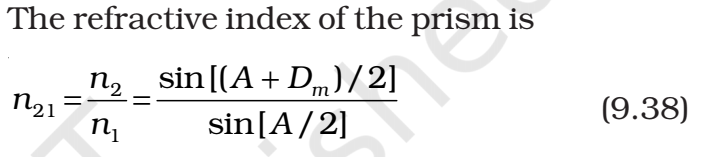 Equation of prism from NCERT